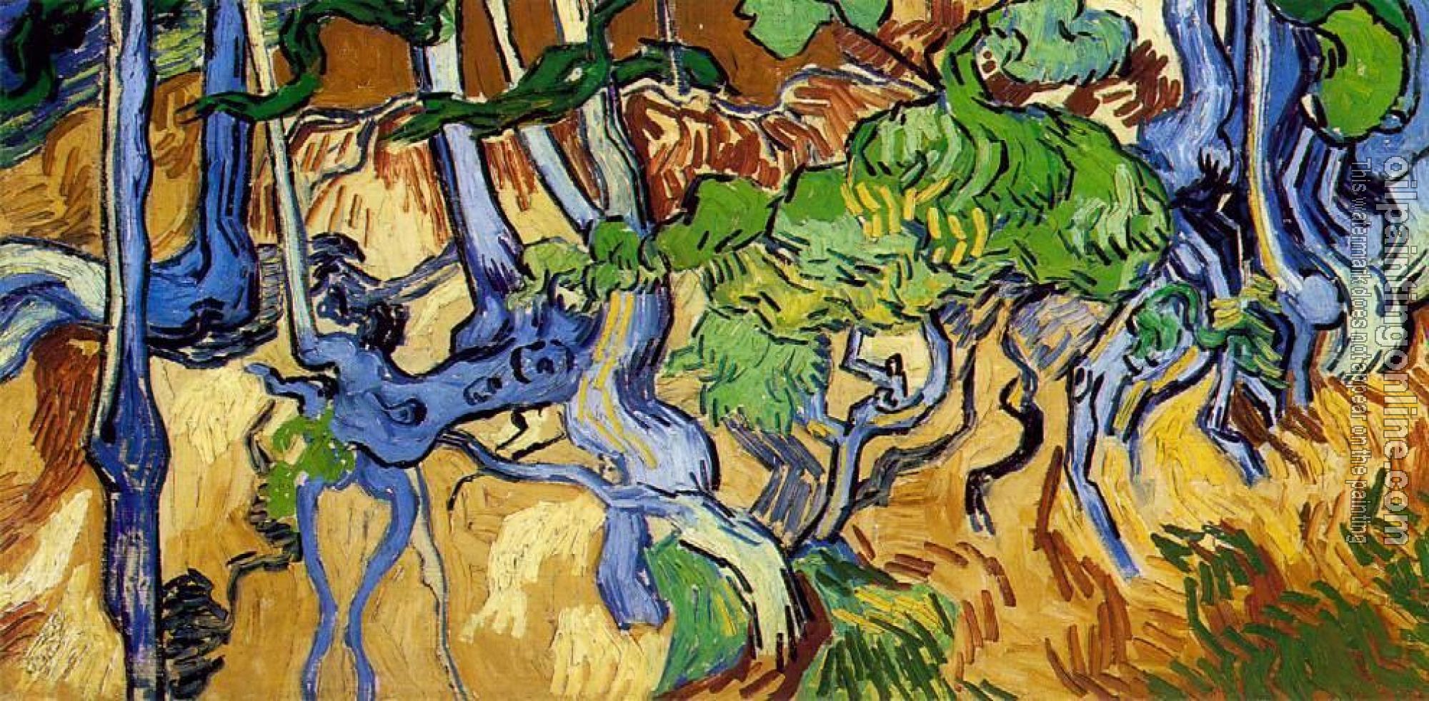 Gogh, Vincent van - Tree Roots and Trunks